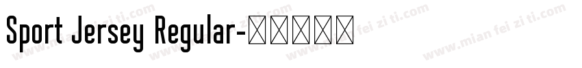 Sport Jersey Regular字体转换
